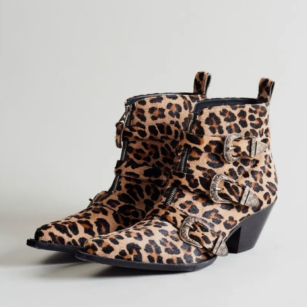 R13 Ankle three buckle boot